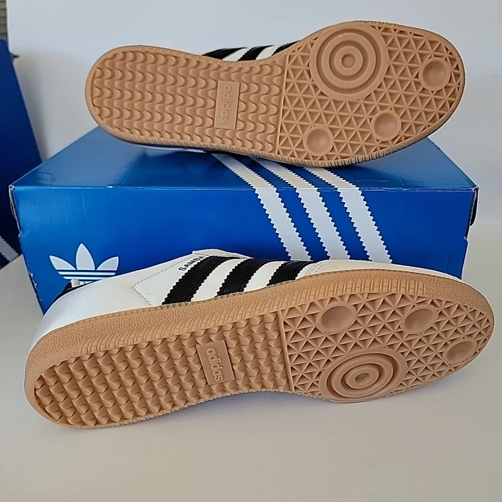 Adidas Samba Og J 'Crewhite/ CBlack/Gum3' - JQ3644 Size 7